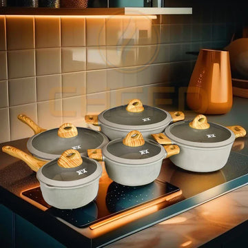 5-Piece Granite Cookware Set
